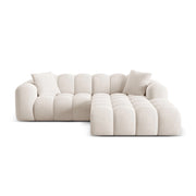 Treno 3-Sitzer Ecksofa, Rechte Seite, aus Samt oder Chenille, 240x184x70 cm von Cosmopolitan Design – Bild 1