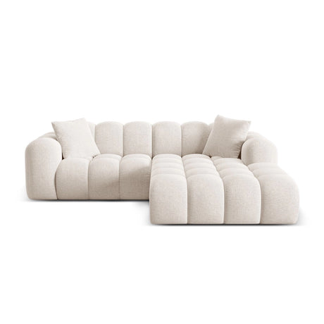 Treno 3-Sitzer Ecksofa, Rechte Seite, aus Samt oder Chenille, 240x184x70 cm von Cosmopolitan Design – Bild 1