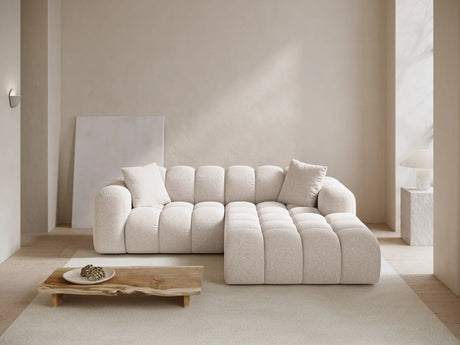 Treno 3-Sitzer Ecksofa, Rechte Seite, aus Samt oder Chenille, 240x184x70 cm von Cosmopolitan Design – Bild 2