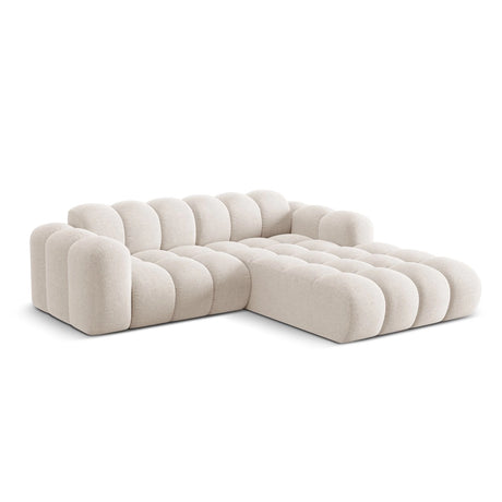 Treno 3-Sitzer Ecksofa, Rechte Seite, aus Samt oder Chenille, 240x184x70 cm von Cosmopolitan Design – Bild 4