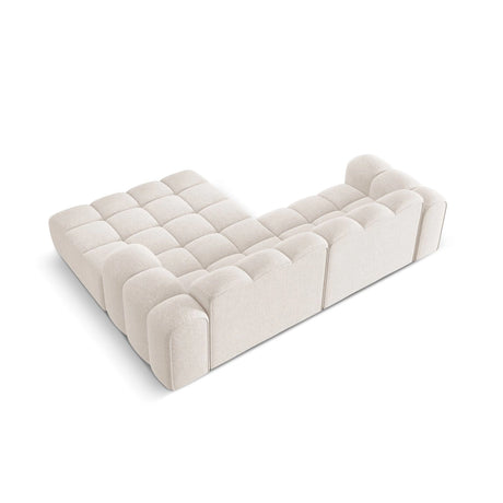 Treno 3-Sitzer Ecksofa, Rechte Seite, aus Samt oder Chenille, 240x184x70 cm von Cosmopolitan Design – Bild 6