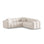 Treno 3-Sitzer Ecksofa, symmetrisch, aus Samt oder Chenille, 240x240x70 cm von Cosmopolitan Design – Bild 3