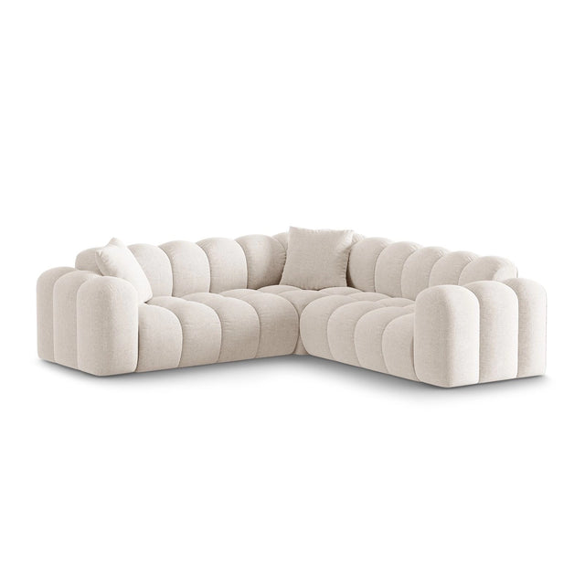 Treno 3-Sitzer Ecksofa, symmetrisch, aus Samt oder Chenille, 240x240x70 cm von Cosmopolitan Design – Bild 3