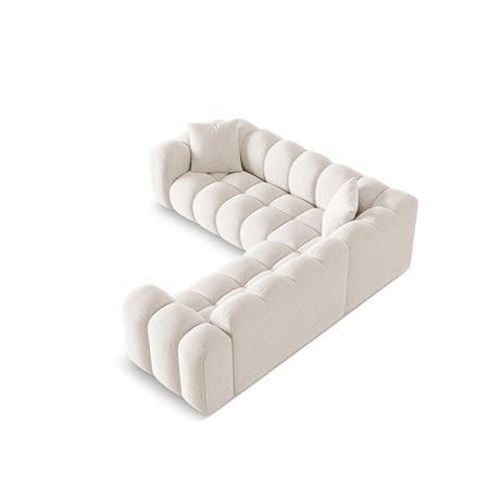 Treno 3-Sitzer Ecksofa, symmetrisch, aus Samt oder Chenille, 240x240x70 cm von Cosmopolitan Design – Bild 4