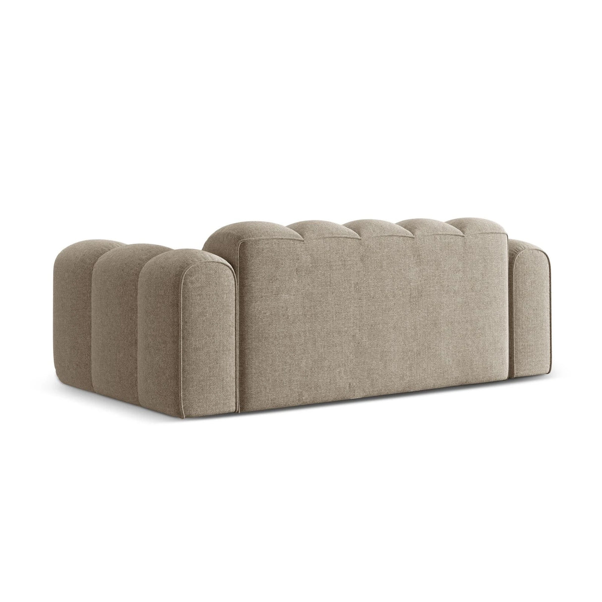 Treno 3-Sitzer Sofa aus Chenille in Dunkelbeige (Eden 4 Beige), 210x94x70 cm von Cosmopolitan Design – Bild 5