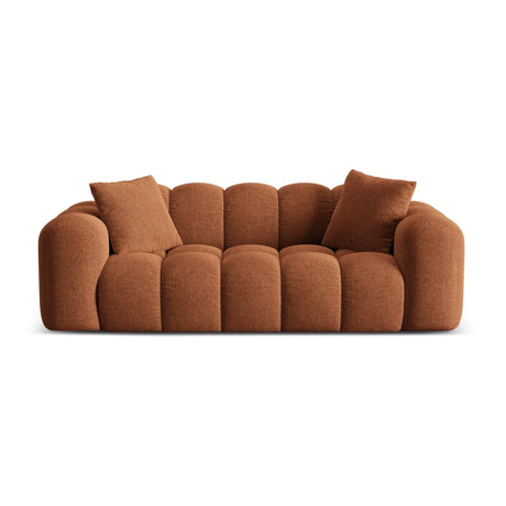 Treno 3-Sitzer Sofa aus Chenille in Ziegelstein (Eden 10 Terra), 210x94x70 cm von Cosmopolitan Design – Bild 1