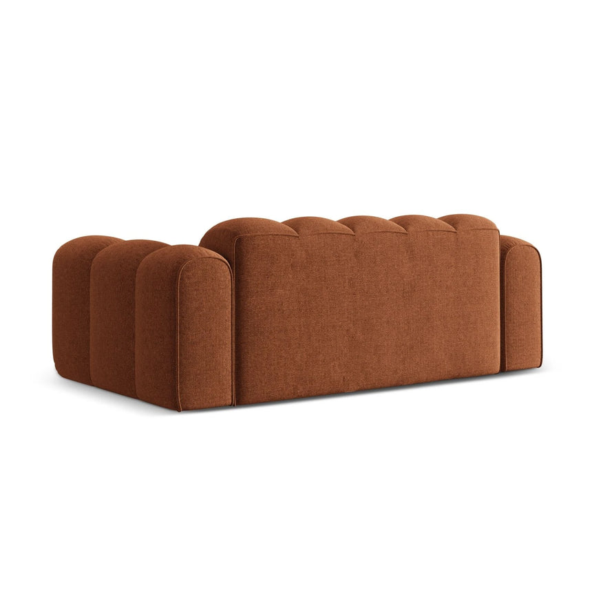 Treno 3-Sitzer Sofa aus Chenille in Ziegelstein (Eden 10 Terra), 210x94x70 cm von Cosmopolitan Design – Bild 5