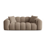 Treno 3-Sitzer Sofa aus Samt in Cappuccino (Bluvel 40), 210x94x70 cm von Cosmopolitan Design – Bild 1