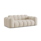 Treno 3-Sitzer Sofa aus Samt in Dunkelbeige (Bluvel 30), 210x94x70 cm von Cosmopolitan Design – Bild 4