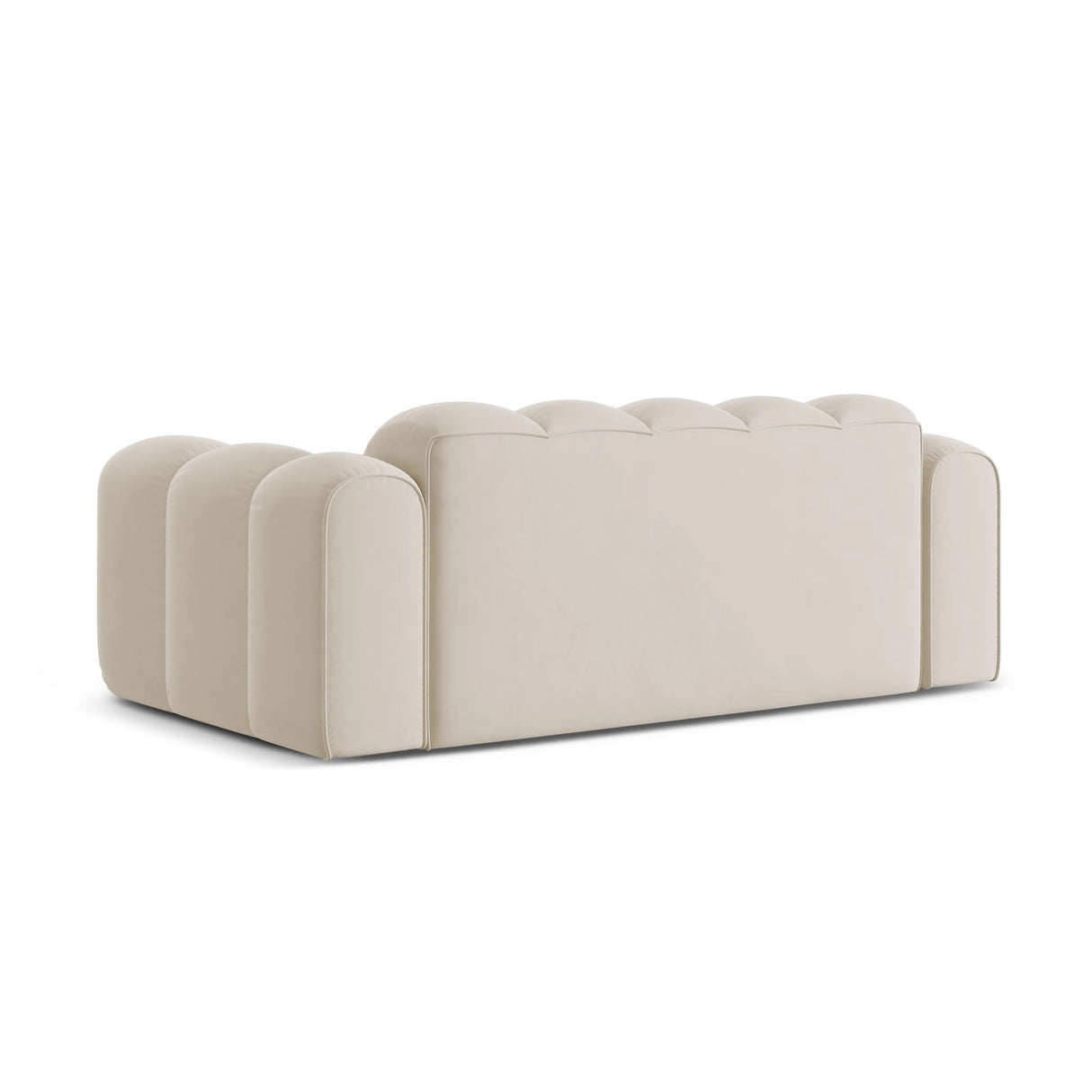 Treno 3-Sitzer Sofa aus Samt in Dunkelbeige (Bluvel 30), 210x94x70 cm von Cosmopolitan Design – Bild 5