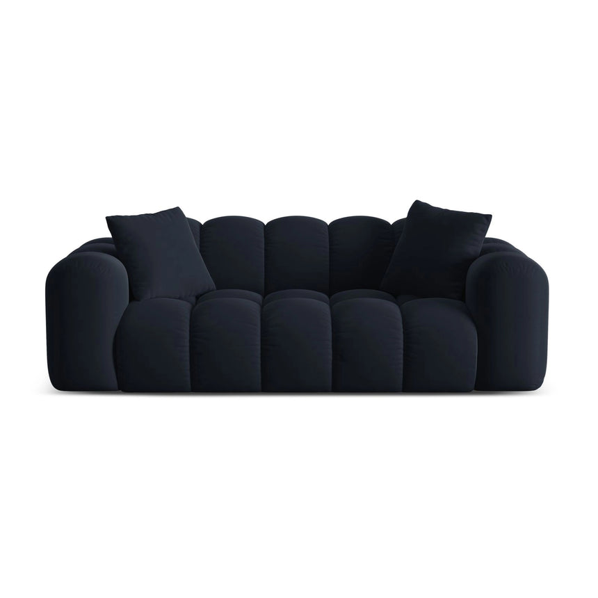 Treno 3-Sitzer Sofa aus Samt in Dunkelblau (Bluvel 89), 210x94x70 cm von Cosmopolitan Design – Bild 1