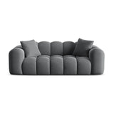Treno 3-Sitzer Sofa aus Samt in Grau (Bluvel 14), 210x94x70 cm von Cosmopolitan Design – Bild 1