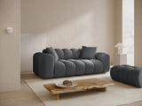 Treno 3-Sitzer Sofa aus Samt in Grau (Bluvel 14), 210x94x70 cm von Cosmopolitan Design – Bild 2