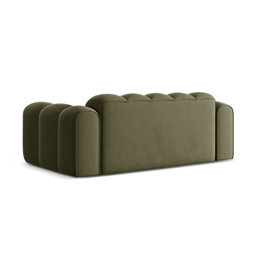 Treno 3-Sitzer Sofa aus Samt in Grün (Bluvel 77), 210x94x70 cm von Cosmopolitan Design – Bild 5