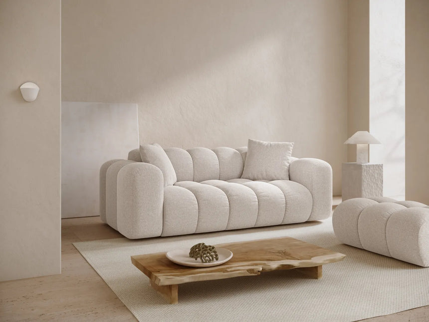 Treno 3-Sitzer Sofa aus Samt oder Chenille, 210x94x70 cm von Cosmopolitan Design – Bild 2