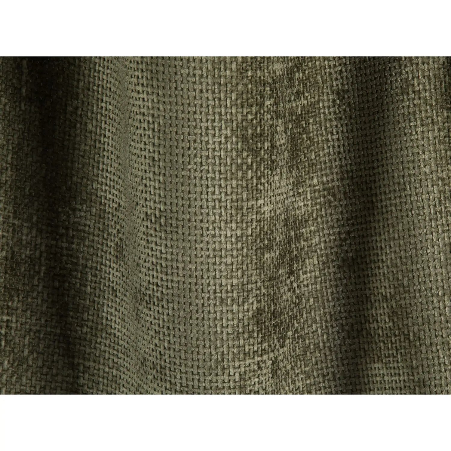 Treno 4-Sitzer Panorama Ecksofa, Linke Seite, aus Chenille in Grün (Eden 12 Olive), Beine aus Schwarzes Plastik, 330x240x70 cm von Cosmopolitan Design – Bild 6
