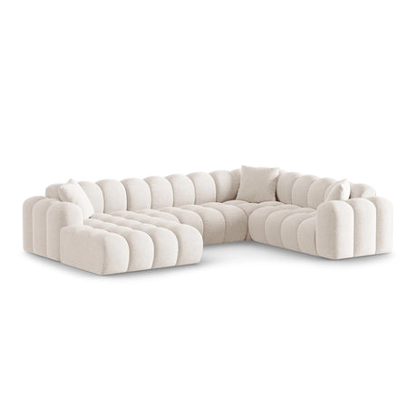 Treno 4-Sitzer Panorama Ecksofa, Rechte Seite, aus Samt oder Chenille, 330x240x70 cm von Cosmopolitan Design – Bild 3