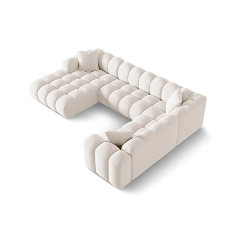 Treno 4-Sitzer Panorama Ecksofa, Rechte Seite, aus Samt oder Chenille, 330x240x70 cm von Cosmopolitan Design – Bild 4