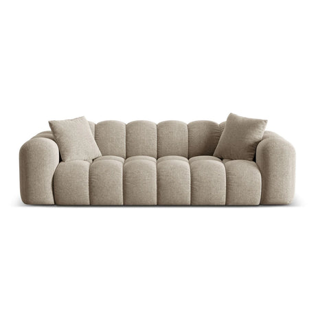 Treno 4-Sitzer Sofa aus Chenille in Dunkelbeige (Eden 4 Beige), 240x94x70 cm von Cosmopolitan Design – Bild 1