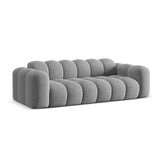 Treno 4-Sitzer Sofa aus Chenille in Hellgrau (Eden 18 Grey), 240x94x70 cm von Cosmopolitan Design – Bild 4