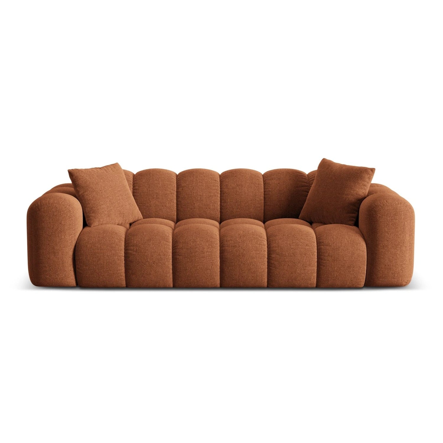 Treno 4-Sitzer Sofa aus Chenille in Ziegelstein (Eden 10 Terra), 240x94x70 cm von Cosmopolitan Design – Bild 1