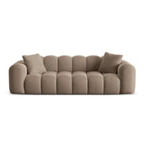 Treno 4-Sitzer Sofa aus Samt in Cappuccino (Bluvel 40), 240x94x70 cm von Cosmopolitan Design – Bild 1