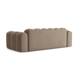 Treno 4-Sitzer Sofa aus Samt in Cappuccino (Bluvel 40), 240x94x70 cm von Cosmopolitan Design – Bild 5