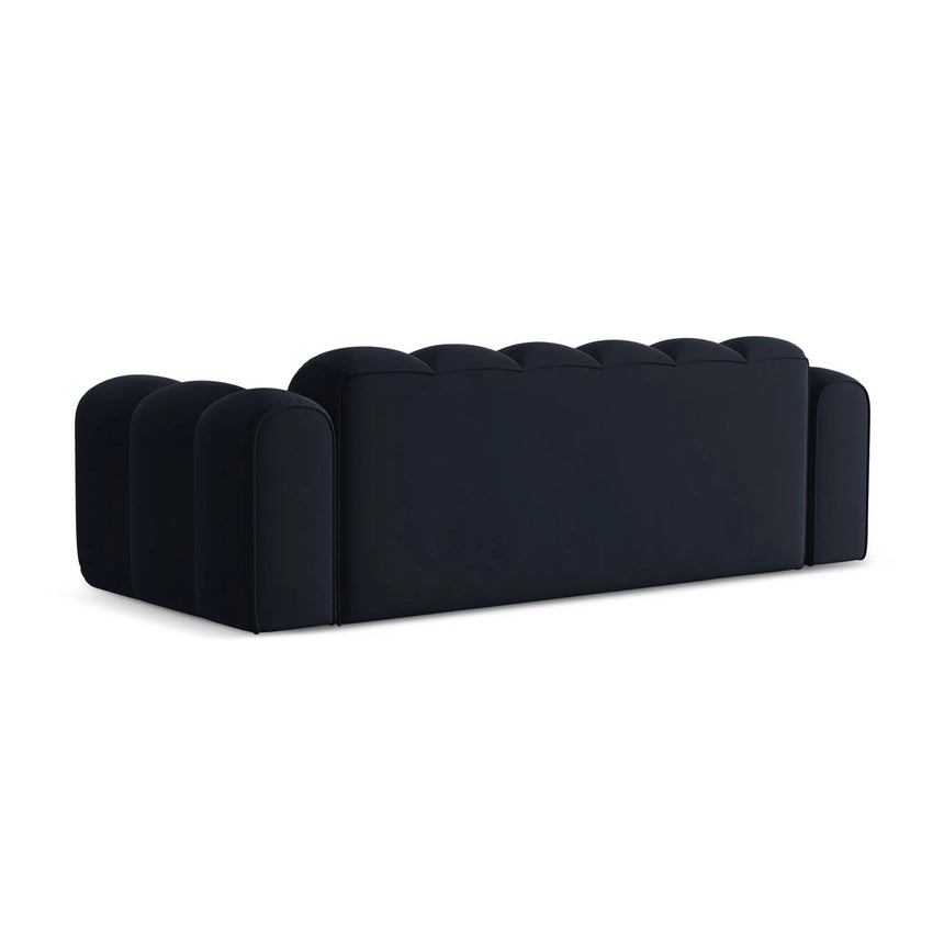 Treno 4-Sitzer Sofa aus Samt in Dunkelblau (Bluvel 89), 240x94x70 cm von Cosmopolitan Design – Bild 5