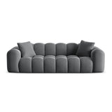 Treno 4-Sitzer Sofa aus Samt in Grau (Bluvel 14), 240x94x70 cm von Cosmopolitan Design – Bild 1