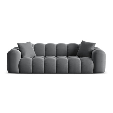 Treno 4-Sitzer Sofa aus Samt in Grau (Bluvel 14), 240x94x70 cm von Cosmopolitan Design – Bild 1