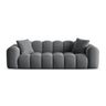 Treno 4-Sitzer Sofa aus Samt in Grau (Bluvel 14), 240x94x70 cm von Cosmopolitan Design – Bild 1