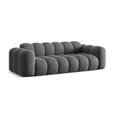 Treno 4-Sitzer Sofa aus Samt in Grau (Bluvel 14), 240x94x70 cm von Cosmopolitan Design – Bild 4
