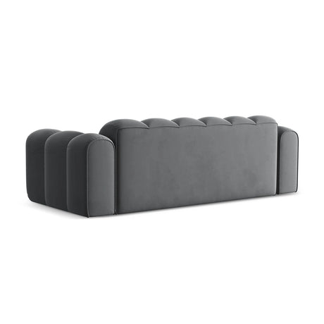 Treno 4-Sitzer Sofa aus Samt in Grau (Bluvel 14), 240x94x70 cm von Cosmopolitan Design – Bild 5