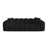 Treno 4-Sitzer Sofa aus Samt in Schwarz (Bluvel 19), 240x94x70 cm von Cosmopolitan Design – Bild 1