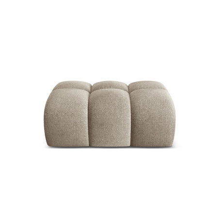 Treno Pouf aus Chenille in Dunkelbeige (Eden 4 Beige), 90x70x42 cm von Cosmopolitan Design – Bild 1
