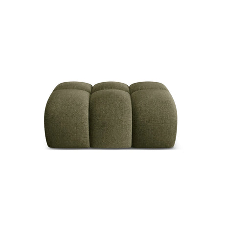 Treno Pouf aus Chenille in Grün (Eden 12 Olive), 90x70x42 cm von Cosmopolitan Design – Bild 1