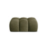 Treno Pouf aus Chenille in Grün (Eden 12 Olive), 90x70x42 cm von Cosmopolitan Design – Bild 1