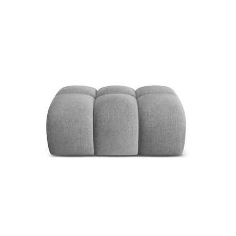 Treno Pouf aus Chenille in Hellgrau (Eden 18 Grey), 90x70x42 cm von Cosmopolitan Design – Bild 1