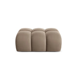 Treno Pouf aus Samt in Cappuccino (Bluvel 40), 90x70x42 cm von Cosmopolitan Design – Bild 1