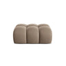 Treno Pouf aus Samt in Cappuccino (Bluvel 40), 90x70x42 cm von Cosmopolitan Design – Bild 1