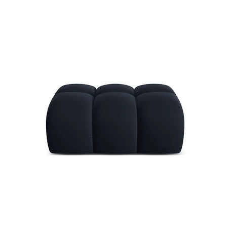 Treno Pouf aus Samt in Dunkelblau (Bluvel 89), 90x70x42 cm von Cosmopolitan Design – Bild 1