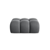 Treno Pouf aus Samt in Grau (Bluvel 14), 90x70x42 cm von Cosmopolitan Design – Bild 1