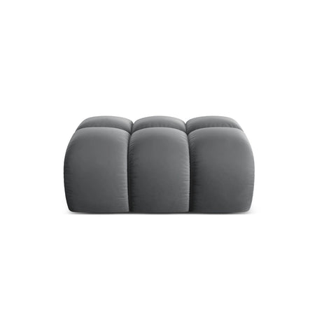 Treno Pouf aus Samt in Grau (Bluvel 14), 90x70x42 cm von Cosmopolitan Design – Bild 1