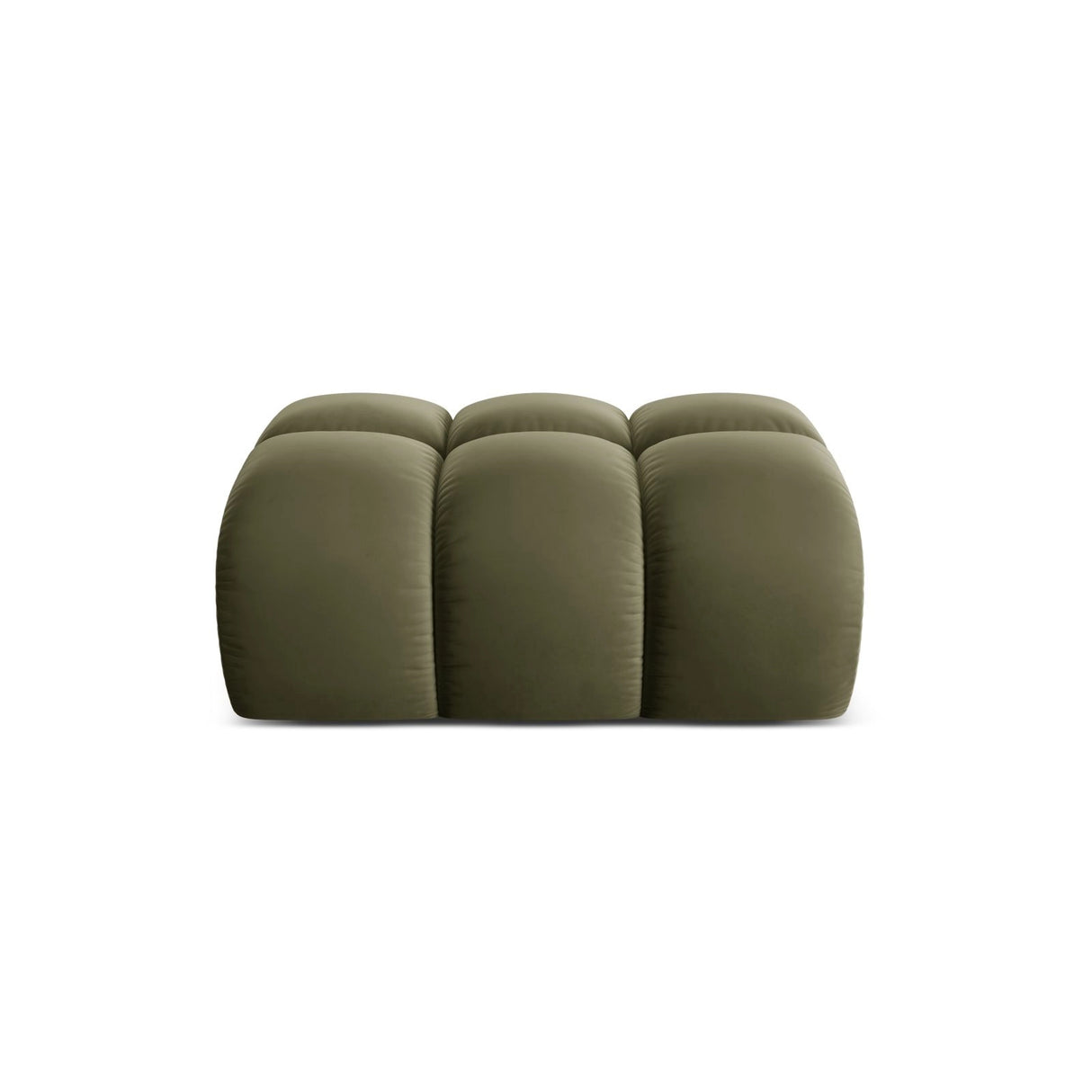 Treno Pouf aus Samt in Grün (Bluvel 77), 90x70x42 cm von Cosmopolitan Design – Bild 1