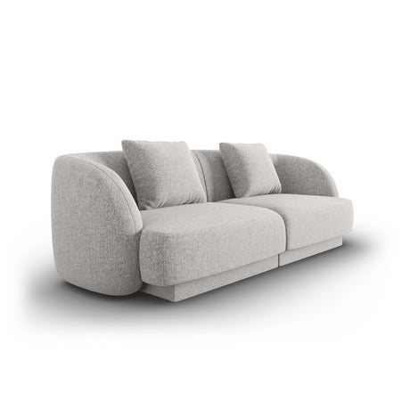 Tulum 2-Sitzer Sofa aus Chenille in Hellgrau (Haga 06), 180x90x70 cm von Cosmopolitan Design – Bild 3