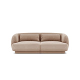 Tulum 2-Sitzer Sofa aus Samt in Beige (Bluvel 28), 180x90x70 cm von Cosmopolitan Design – Bild 1