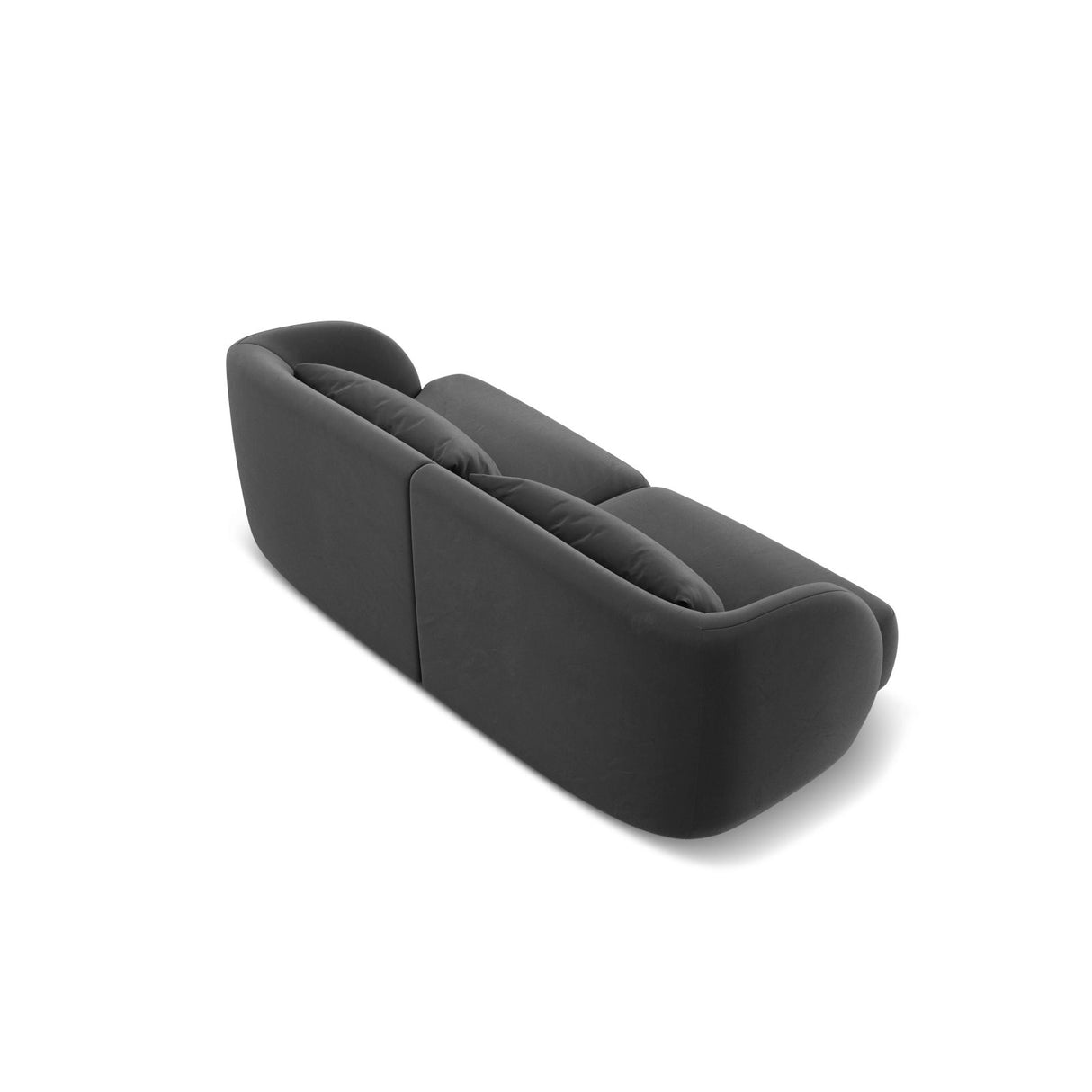 Tulum 2-Sitzer Sofa aus Samt in Grau (Bluvel 14), 180x90x70 cm von Cosmopolitan Design – Bild 5