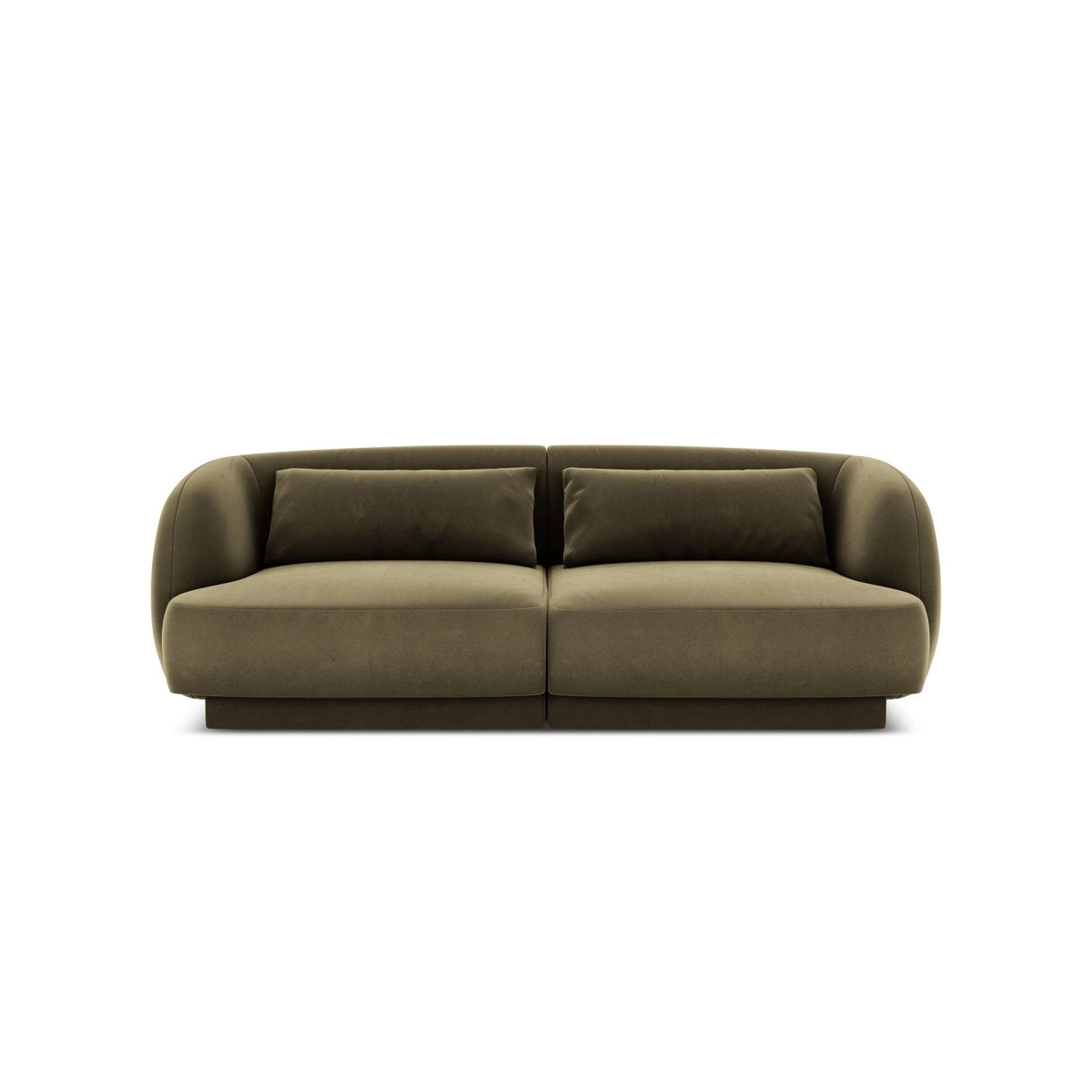Tulum 2-Sitzer Sofa aus Samt in Grün (Bluvel 77), 180x90x70 cm von Cosmopolitan Design – Bild 1