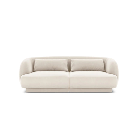Tulum 2-Sitzer Sofa aus Samt in Hellbeige (Bluvel 22), 180x90x70 cm von Cosmopolitan Design – Bild 1