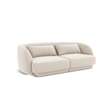 Tulum 2-Sitzer Sofa aus Samt in Hellbeige (Bluvel 22), 180x90x70 cm von Cosmopolitan Design – Bild 4
